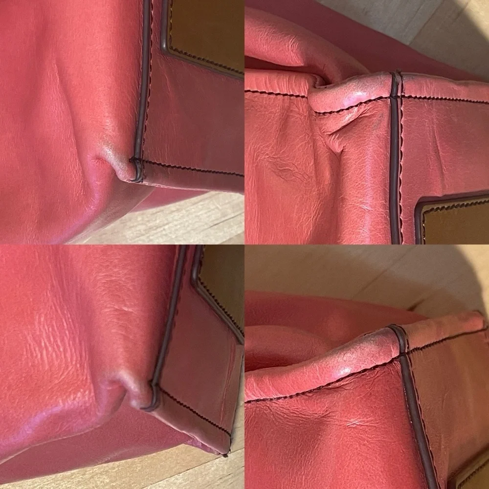 Park Tote Leather Handbag, Blossom.